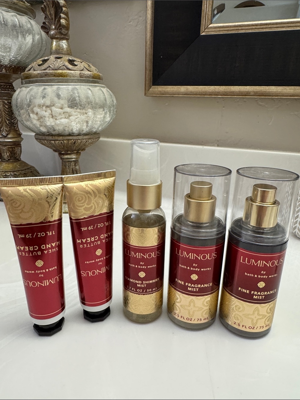 Bath & Body Works Luminous Red & Gold Lotion and Mist Gift Set